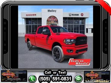 2024 RAM 3500 Big Horn Crew Cab 4x4 8' Box in a Flame Red Clear Coat exterior color and Blackinterior. Melloy Dodge RAM FIAT 505-588-4459 melloydodge.com 