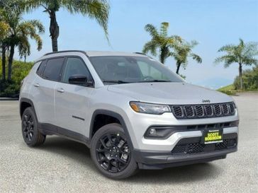 New 2026 Jeep Compass Latitude in a Silver exterior color and Blackinterior. Southbay Chrysler Jeep Dodge Ram (424) 404-5521 pixelmotiondemo.com 