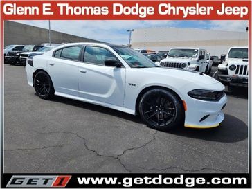 2023 Dodge Charger Scat Pack in a White Knuckle exterior color and Blackinterior. Glenn E Thomas 100 Years Of Excellence (866) 340-5075 getdodge.com 