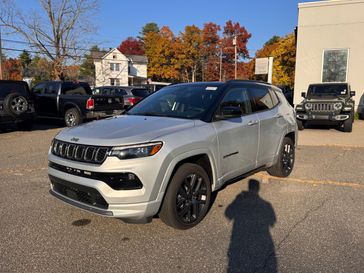 2025 Jeep Compass Limited 4x4 in a Silver Zynith Metallic Clear Coat exterior color and Blackinterior. Guzik Motor Sales Inc Jeep 413-277-7648 guzikmotor.com 