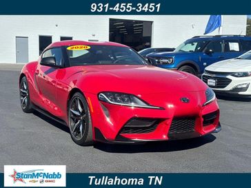 2020 Toyota GR Supra 3.0 Premium in a Renaissance Red 2.0 exterior color and Blackinterior. Stan McNabb Chrysler Dodge Jeep Ram FIAT 931-408-9662 stanmcnabbcdjr.com 