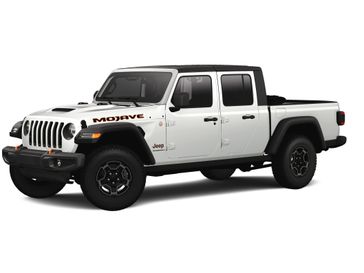 2023 Jeep Gladiator Mojave 4x4 in a Bright White Clear Coat exterior color and Blackinterior. Victor Chrysler Dodge Jeep Ram 585-236-4391 victorcdjr.com 