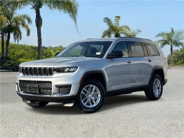 New 2026 Jeep Grand Cherokee L Laredo X 4x2 in a Silver Zynith exterior color and Global Blackinterior. Southbay Chrysler Jeep Dodge Ram (424) 404-5521 pixelmotiondemo.com 