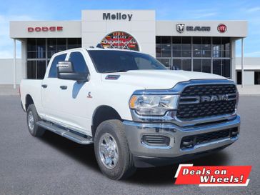 2024 RAM 3500 Tradesman Crew Cab 4x4 6'4' Box in a Bright White Clear Coat exterior color and Blackinterior. Melloy Dodge RAM FIAT 505-588-4459 melloydodge.com 