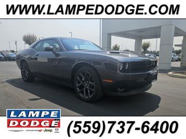 2023 Dodge Challenger SXT in a Granite exterior color and Blackinterior. Lampe Chrysler Dodge Jeep RAM 559-471-3085 pixelmotiondemo.com 