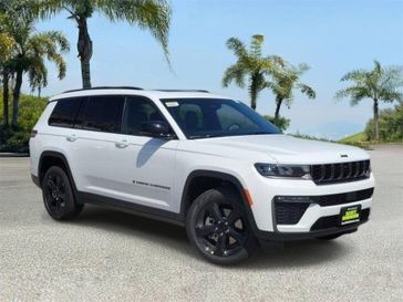 New 2026 Jeep Grand Cherokee L Limited in a White/off-white exterior color and Global Blackinterior. Southbay Chrysler Jeep Dodge Ram (424) 404-5521 pixelmotiondemo.com 