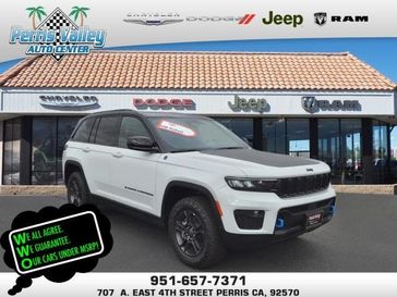 2024 Jeep Grand Cherokee Carb State Edition 4xe in a Bright White Clear Coat exterior color and Global Blackinterior. Perris Valley Chrysler Dodge Jeep Ram 951-355-1970 perrisvalleydodgejeepchrysler.com 