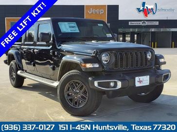 2024 Jeep Gladiator Sport S 4x4 in a Black Clear Coat exterior color. Wischnewsky Dodge 936-755-5310 wischnewskydodge.com 