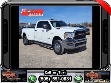 2024 RAM 3500 Big Horn in a Bright White Clear Coat exterior color and Diesel Gray/Blackinterior. Melloy Dodge RAM FIAT 505-588-4459 melloydodge.com 