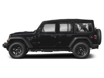 New 2026 Jeep Wrangler Sport S in a Black Clear Coat exterior color and Blackinterior. Perkins La Junta 719-383-2250 perkinslajunta.com 