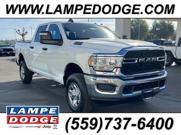 2024 RAM 2500 Tradesman Crew Cab 4x4 6'4' Box in a Bright White Clear Coat exterior color and Blackinterior. Lampe Chrysler Dodge Jeep RAM 559-471-3085 pixelmotiondemo.com 