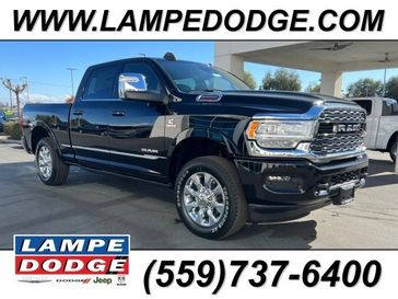 2024 RAM 2500 Limited Crew Cab 4x4 6'4' Box in a Diamond Black Crystal Pearl Coat exterior color and Blackinterior. Lampe Chrysler Dodge Jeep RAM 559-471-3085 pixelmotiondemo.com 