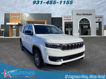 2024 Wagoneer 4X4 in a Bright White Clear Coat exterior color and Global Blackinterior. Stan McNabb Chrysler Dodge Jeep Ram FIAT 931-408-9662 