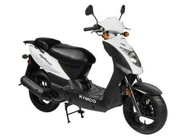2023 KYMCO Agility in a White exterior color. New England Powersports 978 338-8990 pixelmotiondemo.com 