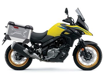 2022 Suzuki V-Strom in a Yellow exterior color. Parkway Cycle (617)-544-3810 parkwaycycle.com 