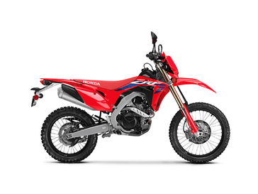 2024 Honda CRF 450RL in a Red exterior color. Greater Boston Motorsports 781-583-1799 pixelmotiondemo.com 