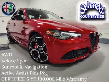 2022 Alfa Romeo Giulia Veloce AWD w/Sunroof/NAV/Activ Asst