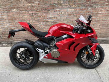 2023 Ducati Panigale V4 in a Red exterior color. Motoworks Chicago 312-738-4269 motoworkschicago.com 