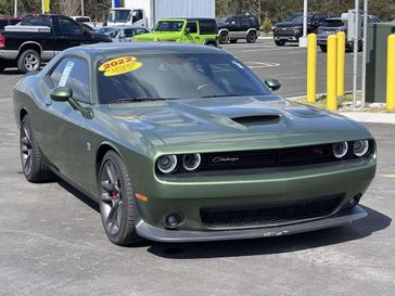 2022 Dodge Challenger R/T Scat Pack in a F8 Green exterior color and Blackinterior. Stan McNabb Chrysler Dodge Jeep Ram FIAT 931-408-9662 