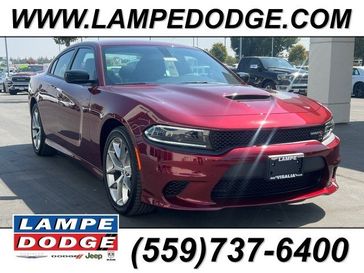 2023 Dodge Charger Gt Rwd in a Octane Red exterior color and Blackinterior. Lampe Chrysler Dodge Jeep RAM 559-471-3085 pixelmotiondemo.com 