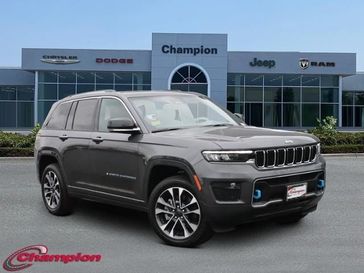 2023 Jeep Grand Cherokee Overland 4xe in a Baltic Gray Metallic Clear Coat exterior color and NAPPA LEATHERinterior. Champion Chrysler Jeep Dodge Ram 800-549-1084 pixelmotiondemo.com 