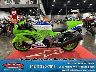 2024 Kawasaki ZX1400JRFNL-GN1  in a LIME GREEN/PEARL CRYSTAL WHITE/BLUE exterior color. Del Amo Motorsports of Redondo Beach (424) 304-1660 delamomotorsports.com 