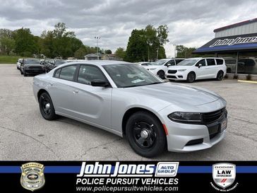 2023 Dodge Charger Police in a Triple Nickel Clear Coat exterior color and Blackinterior. Police Pursuit Vehicles 877-473-5546 policepursuitvehicles.com 