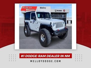 2020 Jeep Wrangler Sport S in a Bright White Clear Coat exterior color and Blackinterior. Melloy Dodge RAM FIAT 505-588-4459 melloydodge.com 