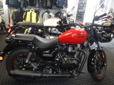 2023 Royal Enfield METEOR 350 in a FIREBALL RED exterior color. Engle Motors (816) 241-7554 englemotors.com 