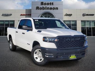 New 2025 RAM 1500 Tradesman in a White exterior color and Diesel Gray/Blackinterior. Southbay Chrysler Jeep Dodge Ram (424) 404-5521 pixelmotiondemo.com 
