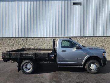 2021 RAM 3500 Chassis Tradesman 4WD Reg Cab 60 CA 143.5 WB in a Billet Silver Metallic Clear Coat exterior color and Diesel Gray/Blackinterior. Wilmington Auto Center Chrysler Dodge Jeep Ram (937) 556-6430 wilmingtonautocentercdjr.com 