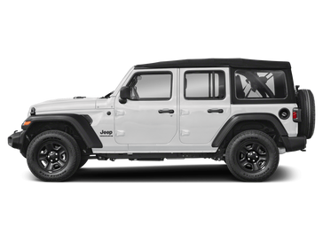 New 2026 Jeep Wrangler Sport S in a Bright White Clear Coat exterior color and Blackinterior. Perkins La Junta 719-383-2250 perkinslajunta.com 