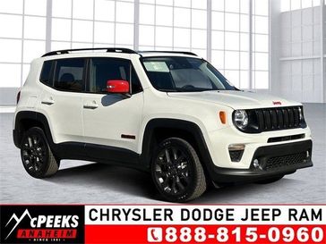2023 Jeep Renegade (red) Edition in a Alpine White Clear Coat exterior color and Blackinterior. McPeek's Chrysler Dodge Jeep Ram of Anaheim 888-861-6929 mcpeeksdodgeanaheim.com 