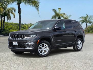 Used 2023 Jeep Grand Cherokee Limited 4x2 in a Rocky Mountain Pearl Coat exterior color and Global Blackinterior. Champion Alfa Romeo 562-454-0632 championalfaromeo.com 