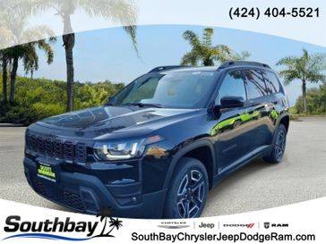 New 2026 Jeep Cherokee Laredo in a Black exterior color and Global Blackinterior. Southbay Chrysler Jeep Dodge Ram (424) 404-5521 pixelmotiondemo.com 