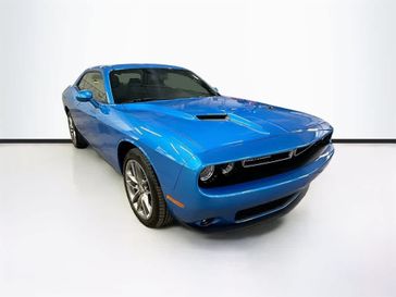 2023 Dodge Challenger SXT Awd in a B5 Blue exterior color and Blackinterior. Sheridan Motors CDJR 307-218-2217 sheridanmotor.com 