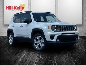 2023 Jeep Renegade Limited 4x4 in a Alpine White Clear Coat exterior color and Lthr Trimmed Bucket Seatinterior. Hill-Kelly Dodge (850) 786-2130 hillkellydodge.com 