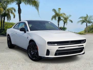 New 2026 Dodge Charger R/T Scat Pack in a White exterior color and Blackinterior. Southbay Chrysler Jeep Dodge Ram (424) 404-5521 pixelmotiondemo.com 