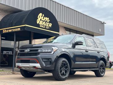 2024 Ford Expedition Timberline in a DARK MATTER PC exterior color and DEEP CYPRESSinterior. Jim Baier Inc 319-372-1012 jimbaier.com 