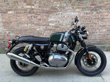 2023 Royal Enfield Continental GT   in a Green exterior color. Motoworks Chicago 312-738-4269 motoworkschicago.com 