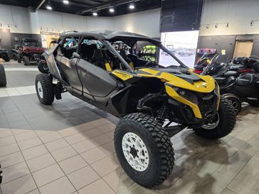 2025 Can-Am MAVERICK R MAX X RS WITH SMARTSHOX 999T DCT CARBON BLACK AND NEO YELLOW