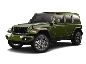 2024 Jeep Wrangler 4-door High Altitude 4xe in a Sarge Green Clear Coat exterior color and Green/Blackinterior. Gupton Motors Inc 615-384-2886 guptonmotors.com 