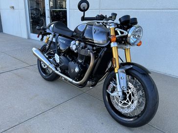 2024 Triumph THRUXTON RS in a JET BLACK / SILVER ICE exterior color. Cross Country Powersports 732-491-2900 crosscountrypowersports.com 