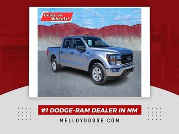 2023 Ford F-150 XLT in a Silver exterior color and Blackinterior. Melloy Dodge RAM FIAT 505-588-4459 melloydodge.com 