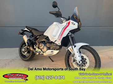 2023 Ducati Desertx  in a WHITE LIVERY exterior color. Del Amo Motorsports of South Bay (619) 547-1937 delamomotorsports.com 