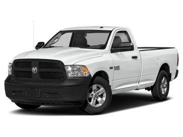 2023 RAM 1500 Classic Tradesman in a Bright White Clear Coat exterior color and Diesel Gray/Blackinterior. Jeep Chrysler Dodge RAM FIAT of Ontario 909-757-0698 jcofontario.com 