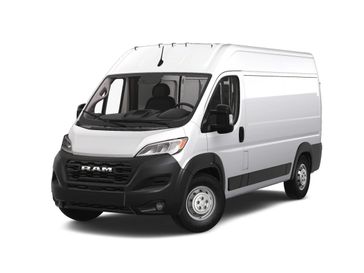 2024 RAM Promaster 2500 Tradesman Cargo Van High Roof 136' Wb in a Bright White Clear Coat exterior color and Blackinterior. Lampe Chrysler Dodge Jeep RAM 559-471-3085 pixelmotiondemo.com 