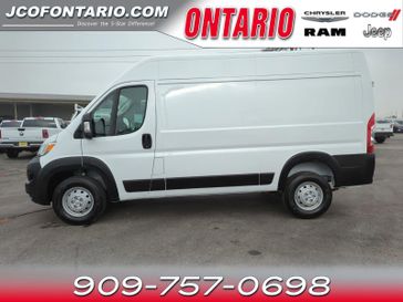 2023 RAM ProMaster Cargo Van Base in a Bright White Clear Coat exterior color and Blackinterior. Ontario Auto Center ontarioautocenter.com 