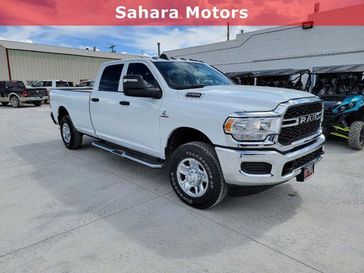 2024 RAM 2500 Tradesman Crew Cab 4x4 8' Box in a Bright White Clear Coat exterior color and Blackinterior. Sahara Motors Ely LLC 775-251-8145 saharamotorsely.com 