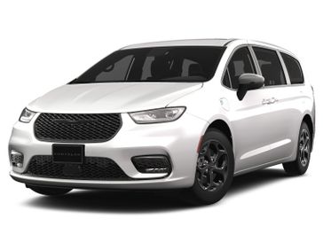2023 Chrysler Pacifica Plug-in Hybrid Touring L in a Bright White Clear Coat exterior color and Blackinterior. McPeek's Chrysler Dodge Jeep Ram of Anaheim 888-861-6929 mcpeeksdodgeanaheim.com 
